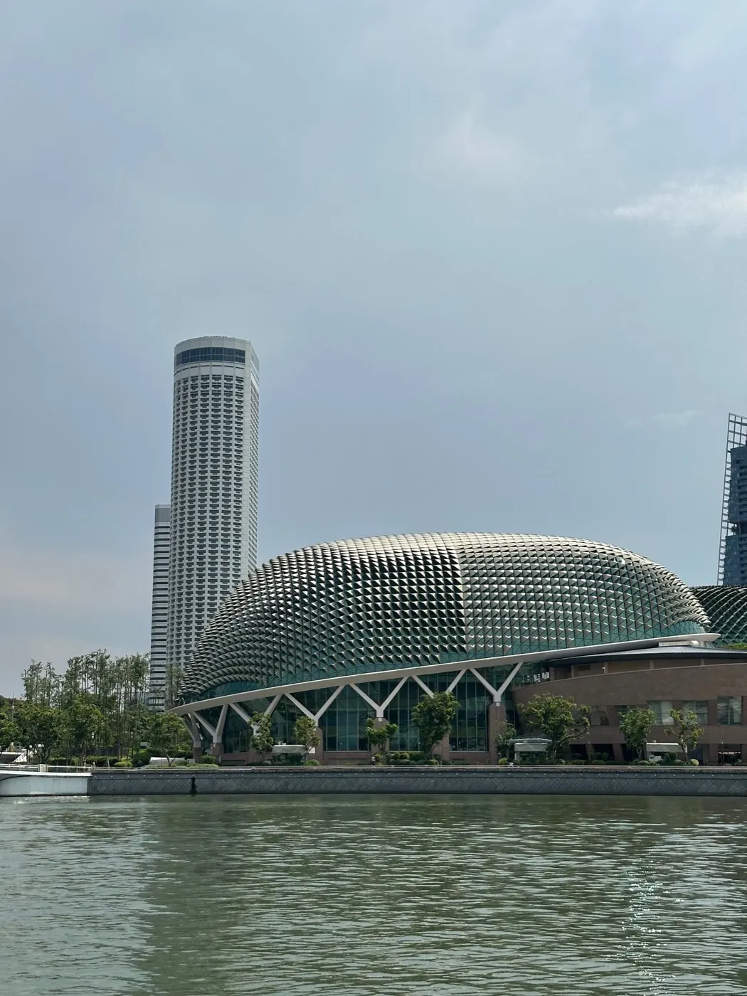 The Singapore skyline across Marina Bay