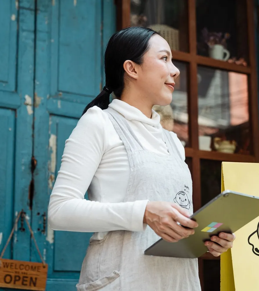 A Singapore shop owner with their new online storefront